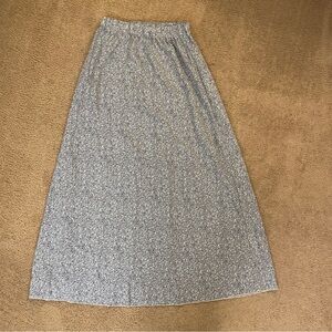 SHEIN Blue Floral Maxi Skirt